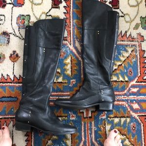 Dolce Vita Black knee high boots with gusset